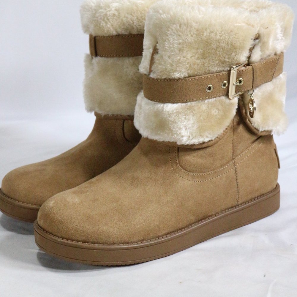 GBG Los Angeles ALDEA Cognac Tan Booties Like New Sz 8 US